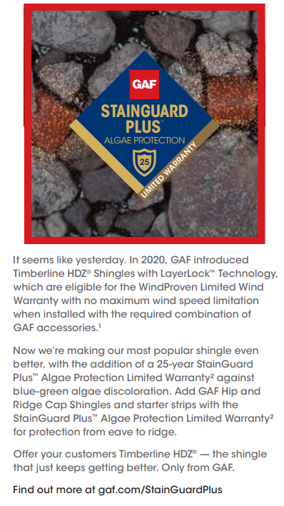 GAF Stainguard Plus