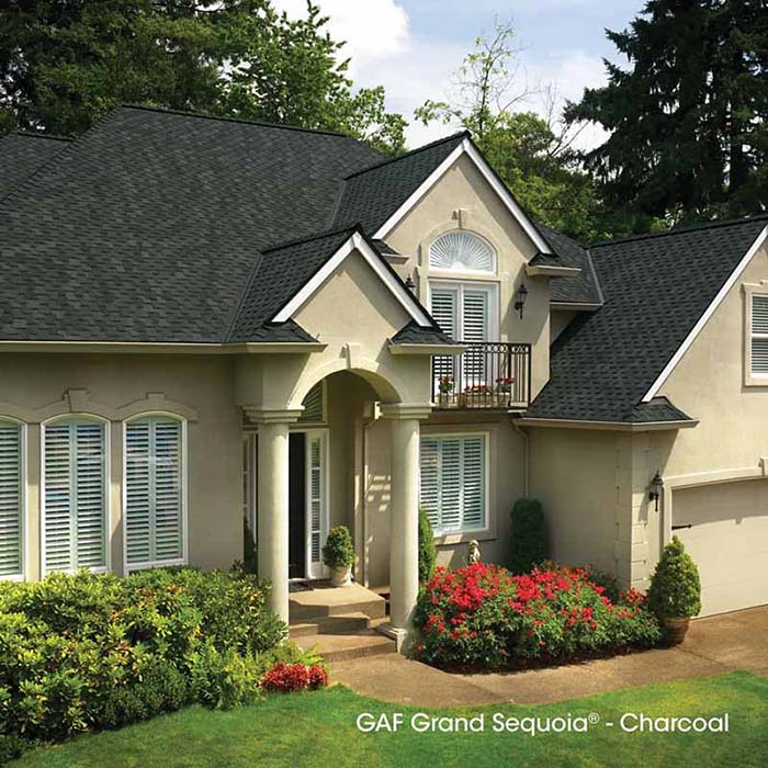 Grand Sequoia® Shingles: Charcoal Roof